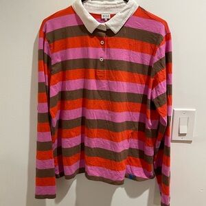 Kule Striped long sleeve Shirt, size L
